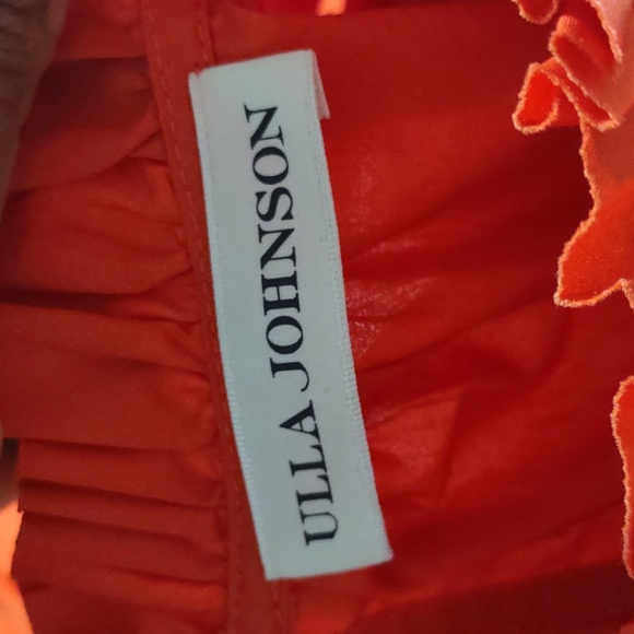 Ulla JohnsonJoan Tiered Ruffle Mock Neck Dress Size M (6) - Picture 7 of 8